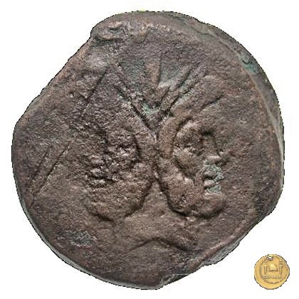 173/1 - asse C. Cluvius Saxula 169-158 BC (Roma)