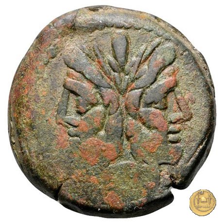 173/1 - asse C. Cluvius Saxula 169-158 BC (Roma)