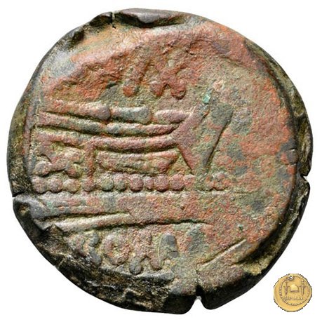 173/1 - asse C. Cluvius Saxula 169-158 BC (Roma)