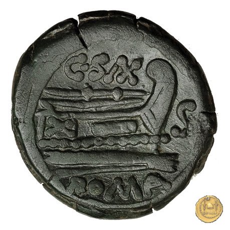 173/2 - semisse C. Cluvius Saxula 169-158 BC (Roma)