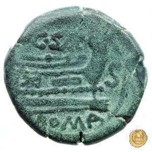 173/2 - semisse C. Cluvius Saxula 169-158 BC (Roma)