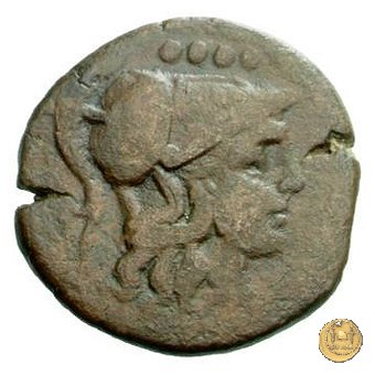 173/3 - triente C. Cluvius Saxula 169-158 BC (Roma)