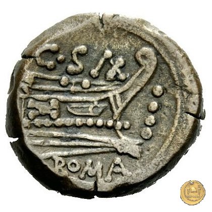 173/3 - triente C. Cluvius Saxula 169-158 BC (Roma)