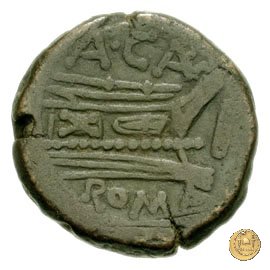 174/1 - asse A. Caecilius 169-158 BC (Roma)