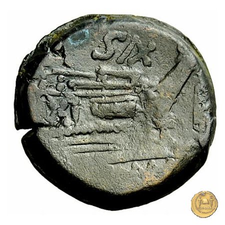 180/1 - asse (Cluvius) Saxula 169-158 BC (Roma)