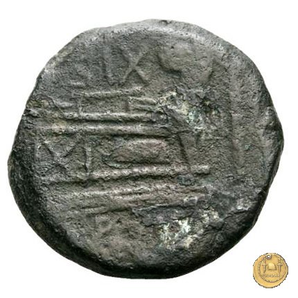 180/1 - asse (Cluvius) Saxula 169-158 BC (Roma)