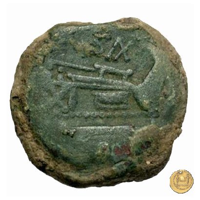 180/1 - asse (Cluvius) Saxula 169-158 BC (Roma)