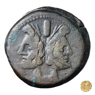 180/1 - asse (Cluvius) Saxula 169-158 BC (Roma)