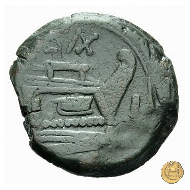 180/1 - asse (Cluvius) Saxula 169-158 BC (Roma)