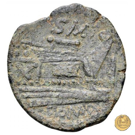 180/1 - asse (Cluvius) Saxula 169-158 BC (Roma)