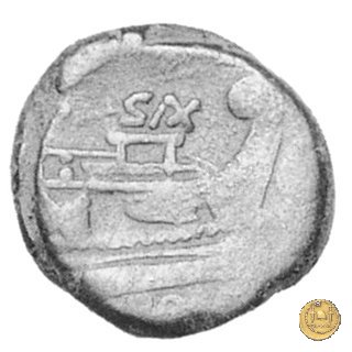 180/2 - semisse (Cluvius) Saxula 169-158 BC (Roma)