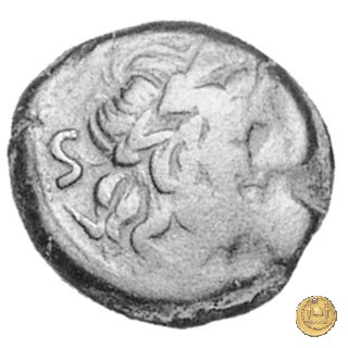 180/2 - semisse (Cluvius) Saxula 169-158 BC (Roma)