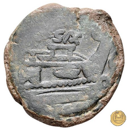180/2 - semisse (Cluvius) Saxula 169-158 BC (Roma)