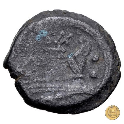 180/5 - sestante (Cluvius) Saxula 169-158 BC (Roma)