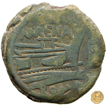 186/1 - asse L. Licinius Murena 169-158 BC (Roma)