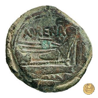 186/1 - asse L. Licinius Murena 169-158 a.C. (Roma)