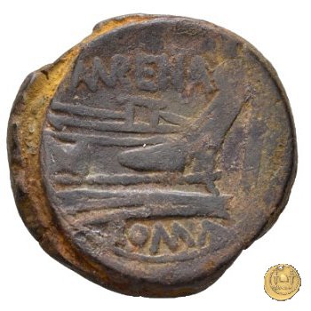 186/1 - asse L. Licinius Murena 169-158 BC (Roma)