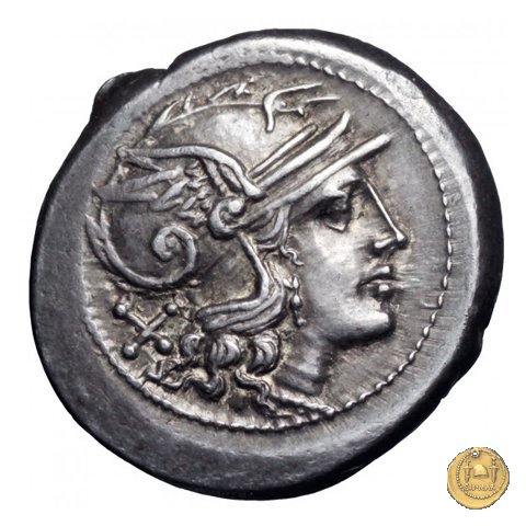 187/1 - denario Furius Purpureo 169-158 BC (Roma)