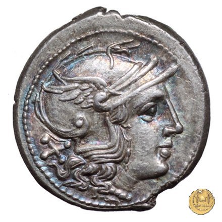 187/1 - denario Furius Purpureo 169-158 BC (Roma)