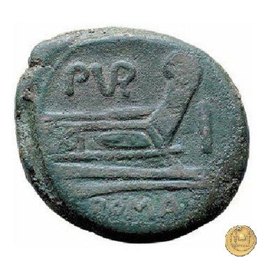 187/2 - asse Furius Purpureo 169-158 BC (Roma)