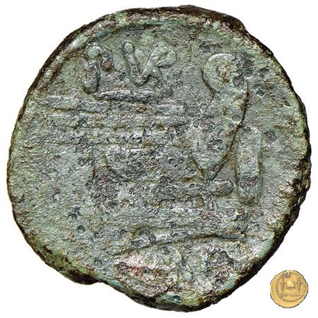 187/2 - asse Furius Purpureo 169-158 BC (Roma)