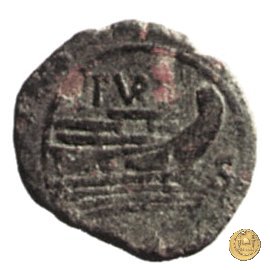 187/3 - semisse Furius Purpureo 169-158 BC (Roma)