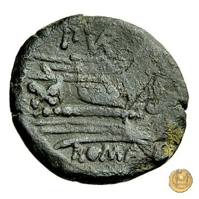 187/3 - semisse Furius Purpureo 169-158 BC (Roma)