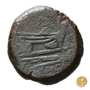 187/3 - semisse Furius Purpureo 169-158 BC (Roma)