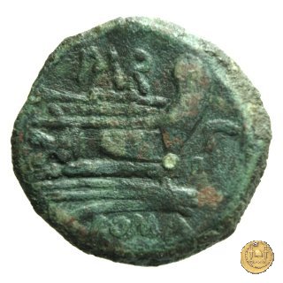 187/3 - semisse Furius Purpureo 169-158 BC (Roma)