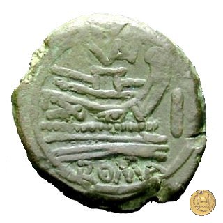 191/1 - asse Valerius 169-158 BC (Roma)