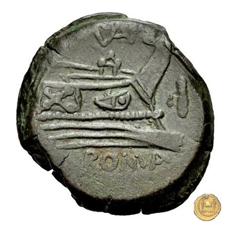 191/1 - asse Valerius 169-158 BC (Roma)