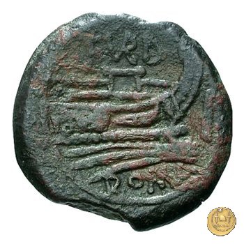 193/1 - asse (Papirius) Turdus 169-158 BC (Roma)