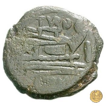 193/1 - asse (Papirius) Turdus 169-158 BC (Roma)
