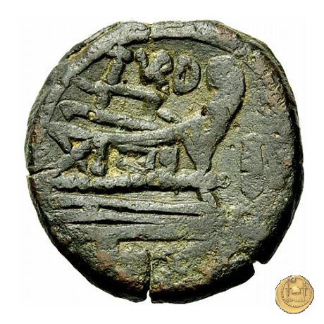 193/1 - asse (Papirius) Turdus 169-158 BC (Roma)