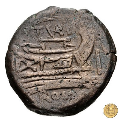 193/1 - asse (Papirius) Turdus 169-158 BC (Roma)