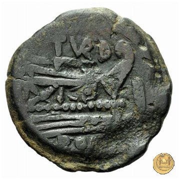 193/1 - asse (Papirius) Turdus 169-158 BC (Roma)