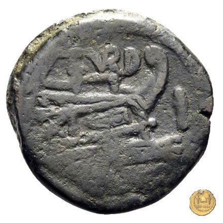 193/1 - asse (Papirius) Turdus 169-158 BC (Roma)