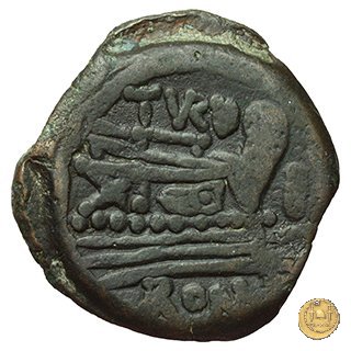 193/1 - asse (Papirius) Turdus 169-158 BC (Roma)