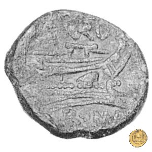 193/3 - triente (Papirius) Turdus 169-158 BC (Roma)