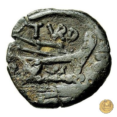 193/3 - triente (Papirius) Turdus 169-158 BC (Roma)