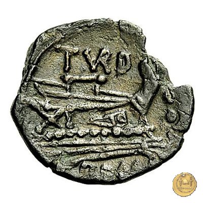 193/4 - quadrante (Papirius) Turdus 169-158 BC (Roma)
