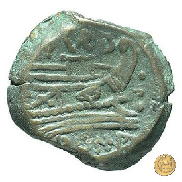 193/4 - quadrante (Papirius) Turdus 169-158 BC (Roma)