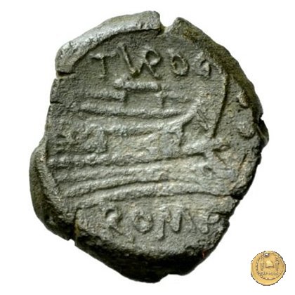 193/4 - quadrante (Papirius) Turdus 169-158 BC (Roma)