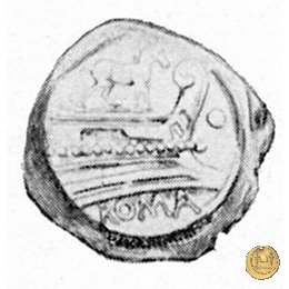 195/6 - oncia 169-158 BC (Roma)