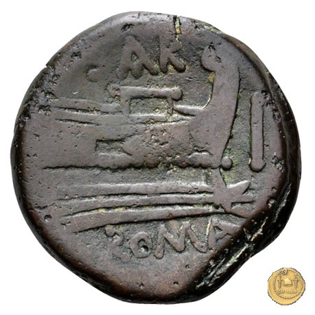 199/2 - asse Atilius Saranus 155 BC (Roma)