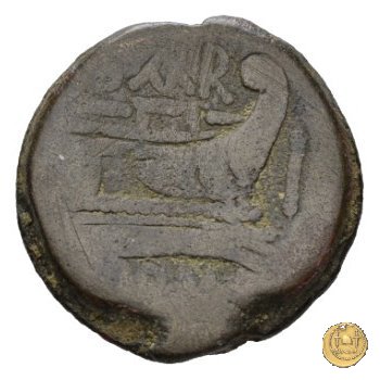 199/2 - asse Atilius Saranus 155 BC (Roma)