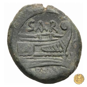 199/3 - semisse Atilius Saranus 155 BC (Roma)