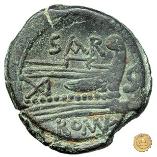 199/3 - semisse Atilius Saranus 155 BC (Roma)