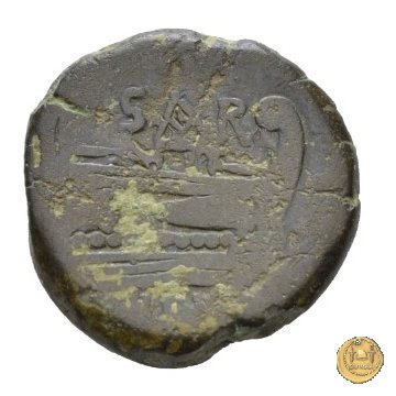 199/3 - semisse Atilius Saranus 155 BC (Roma)