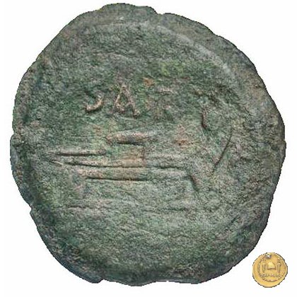 199/3 - semisse Atilius Saranus 155 BC (Roma)